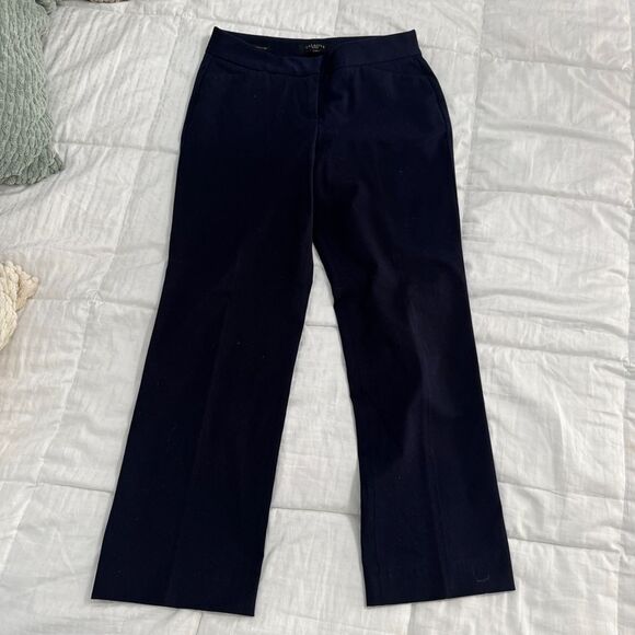Talbots Petites Signature straight leg Women's Navy chinos with pockets- EUC- 4P - Picture 12 of 15